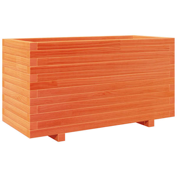 vidaXL aia taimekast, vahapruun, 90x40x49,5 cm, m&auml;nnipuit