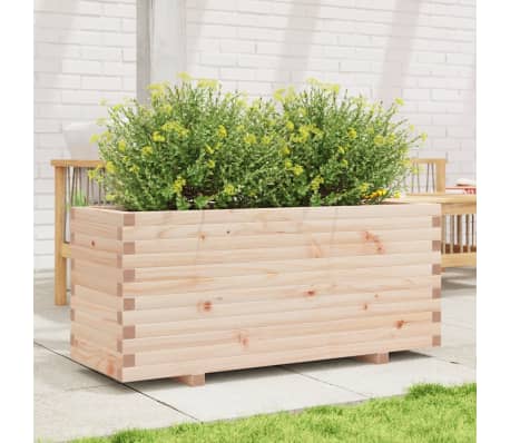 vidaXL Jardinieră de grădină, 110x40x49,5 cm, lemn masiv de pin