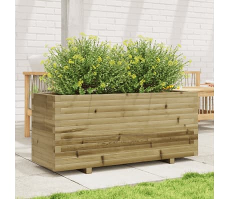vidaXL Jardinieră de grădină, 110x40x49,5 cm, lemn de pin impregnat