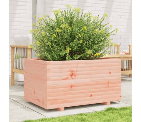 vidaXL dārza puķu kaste, 90x60x49,5 cm, Duglasa egles masīvkoks
