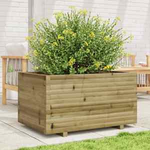Zahradní truhlík 90 x 60 x 49,5 cm impregnované borové dřevo - obrázek 3