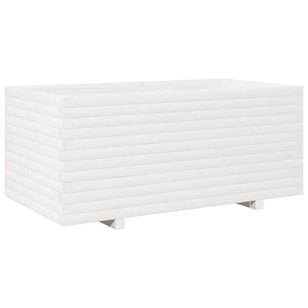 vidaXL aia taimekast, valge, 110x60x49,5 cm, m&auml;nnipuit