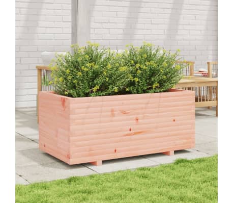 vidaXL dārza puķu kaste, 110x60x49,5 cm, Duglasa egles masīvkoks