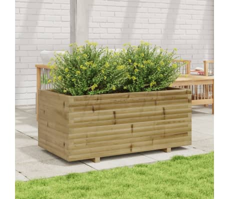vidaXL Garden Planter 110x60x49.5 cm Impregnated Wood Pine