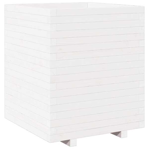 vidaXL aia taimekast, valge, 60x60x72,5 cm, m&auml;nnipuit