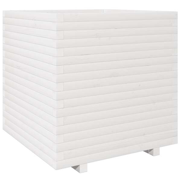 vidaXL aia taimekast, valge, 70x70x72,5 cm, m&auml;nnipuit