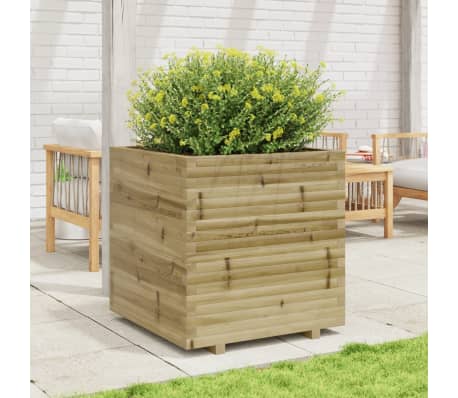 vidaXL Plantenbak 70x70x72,5 cm ge&iuml;mpregneerd grenenhout