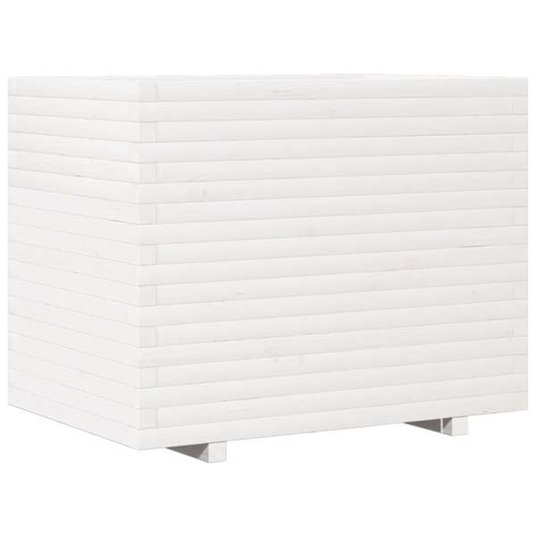 vidaXL aia taimekast, valge, 90x60x72,5 cm, m&auml;nnipuit