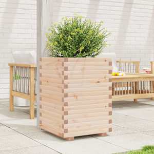 vidaXL Jardinieră de grădină, 50x50x72 cm, lemn masiv de pin