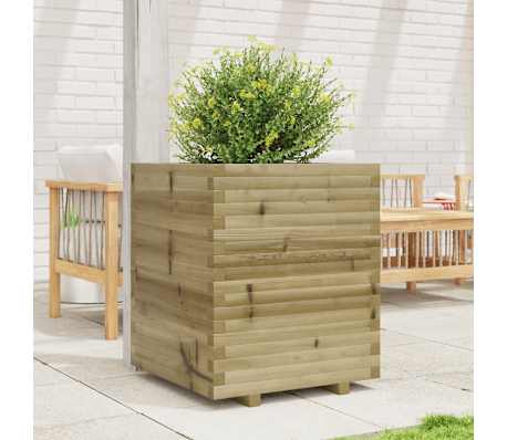 vidaXL Jardini&egrave;re 60x60x72 cm bois de pin impr&eacute;gn&eacute;