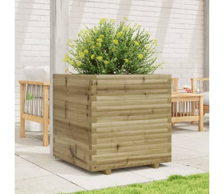 vidaXL Jardini&egrave;re 70x70x72 cm bois de pin impr&eacute;gn&eacute;