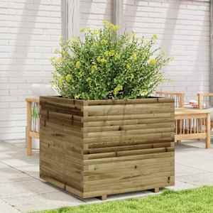vidaXL Ζαρντινιέρα 80x80x72 εκ. από Εμποτισμένο Ξύλο Πεύκου