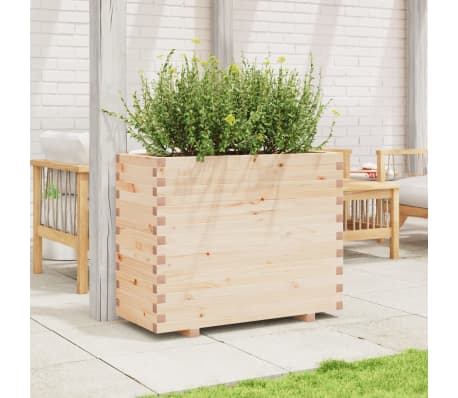 vidaXL Jardinieră de grădină, 90x40x72 cm, lemn masiv de pin
