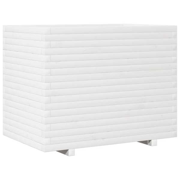 vidaXL aia taimekast, valge, 90x60x72 cm, m&auml;nnipuit