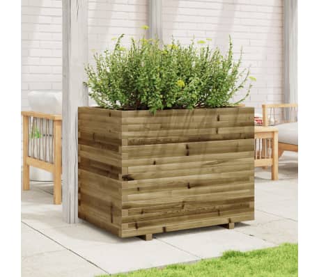 vidaXL Jardini&egrave;re 90x60x72 cm bois de pin impr&eacute;gn&eacute;