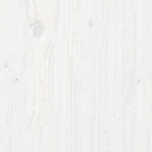 Posteljni okvir z lestvijo in streho bel 90x190 cm borovina - slika 11