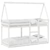 vidaXL katusega narivoodi, valge, 90 x 200 cm, m&auml;nnipuit