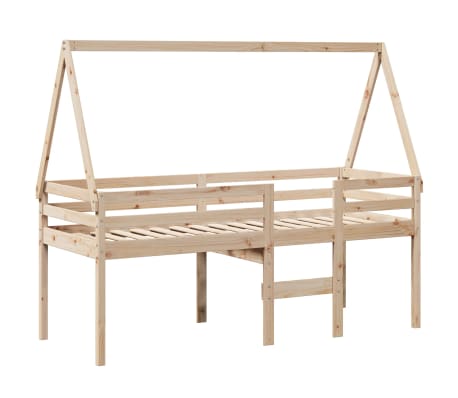 vidaXL Lit haut sans matelas 90x190 cm bois de pin massif