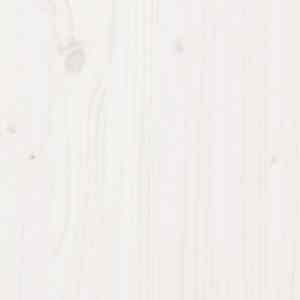 Posteljni okvir z lestvijo in streho bel 90x190 cm borovina - slika 11