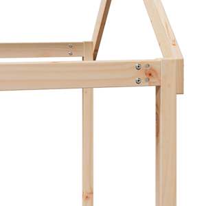 Patrová postel se střechou 80 x 200 cm masivní borové dřevo - obrázek 10