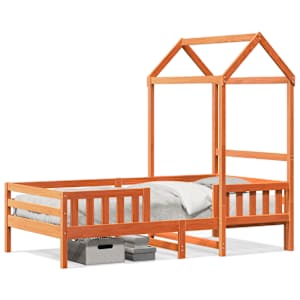 Rám postele se střechou voskově hnědý 75x190 cm masiv borovice - obrázek 2