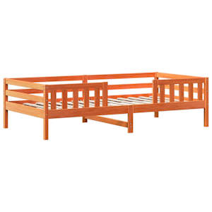 Postel a lavice se střechou voskově hnědá 75 x 190 cm borovice - obrázek 7