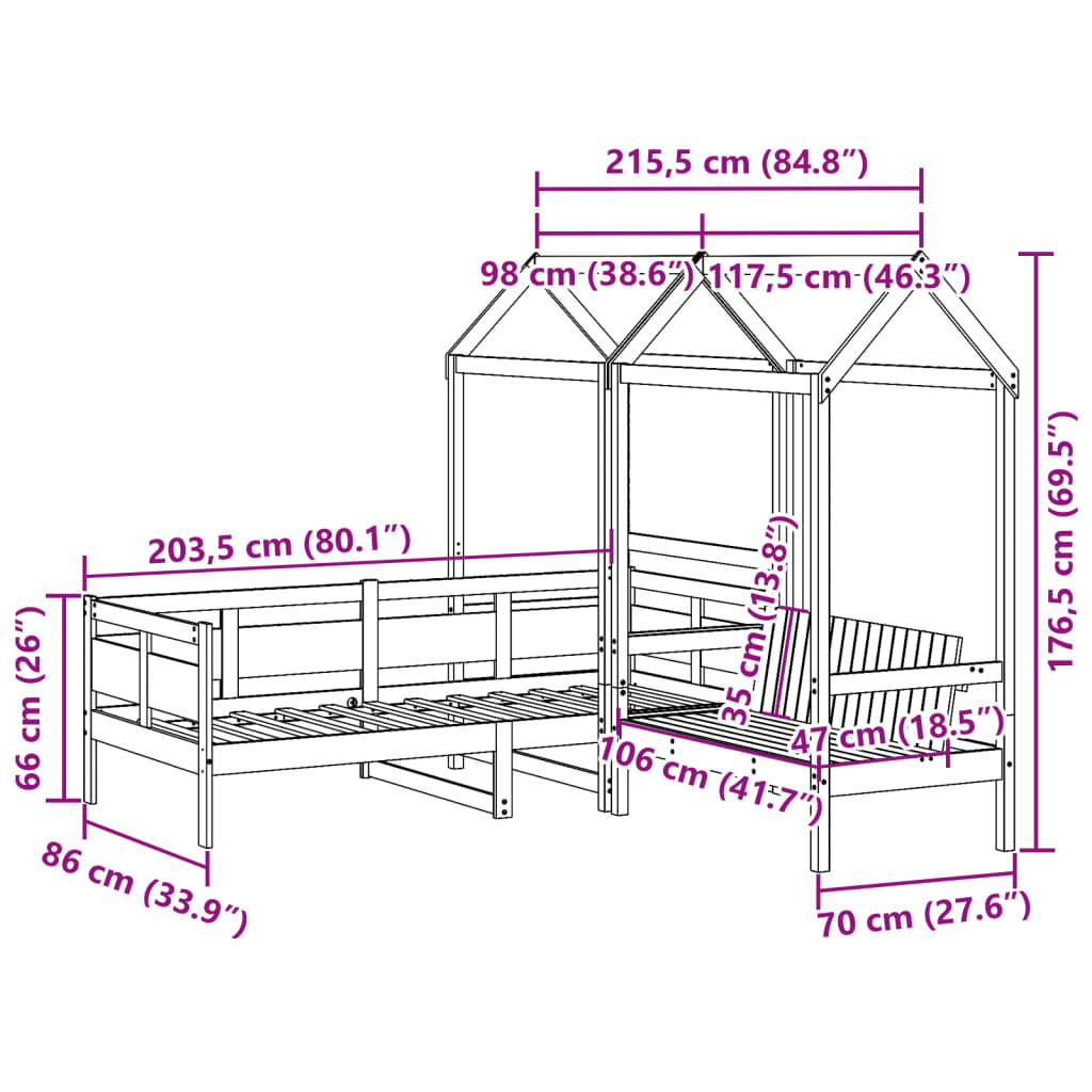 Hvid / 80 x 200 cm - Billede 13