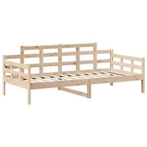 Válenda se střechou 90 x 200 cm masivní borové dřevo - obrázek 6