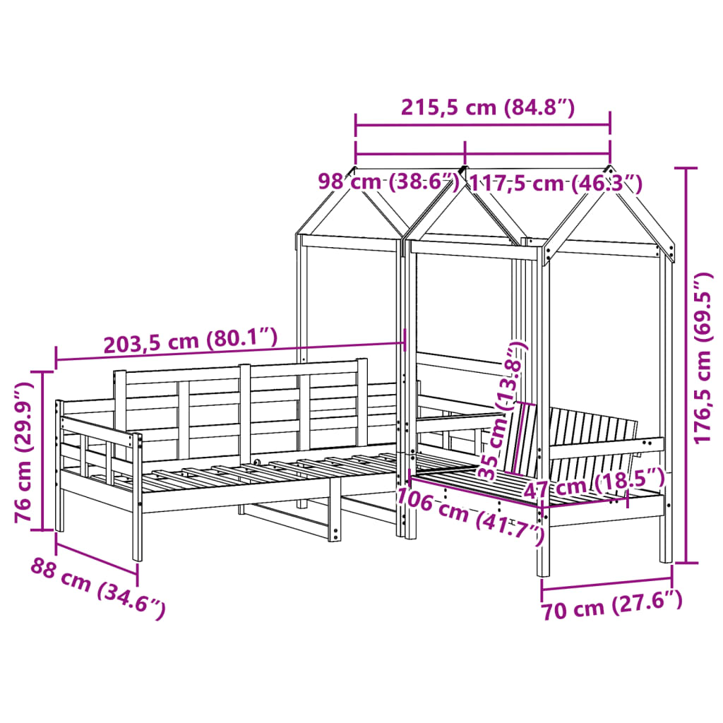 Hvid / 80 x 200 cm - Billede 13