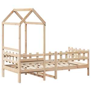 Válenda se střechou 80 x 200 cm masivní borové dřevo - obrázek 8