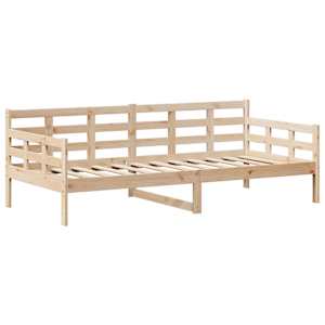 Válenda se střechou 90 x 200 cm masivní borové dřevo - obrázek 5