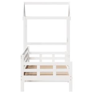 Válenda se střechou bílá 80 x 200 cm masivní borové dřevo - obrázek 7