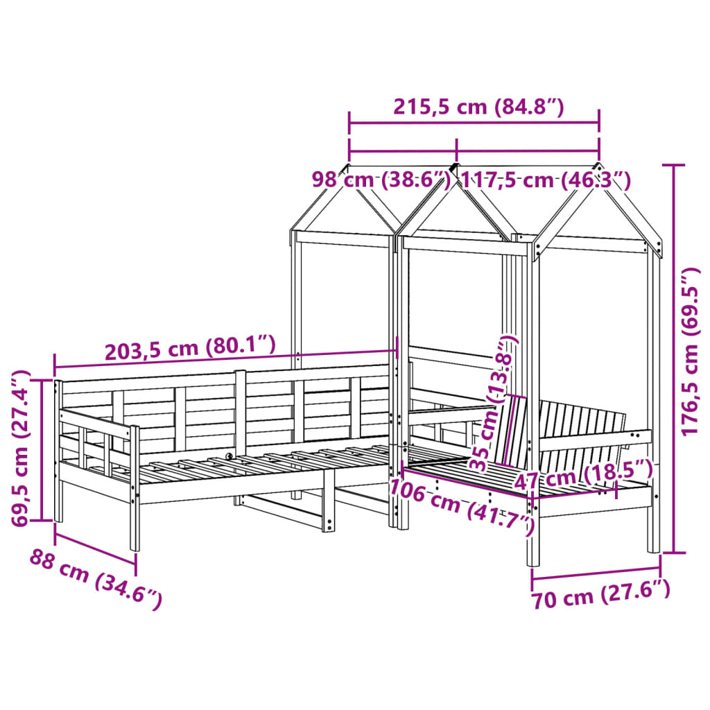 Hvid / 80 x 200 cm - Billede 13