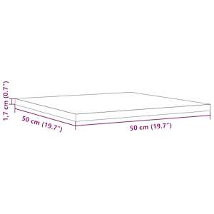 Stolní deska 50 x 50 x 1,7 cm čtvercová masivní borové dřevo - obrázek 9