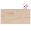 vidaXL lauaplaadid 2 tk, ristk&uuml;lik, 60 x 60 x 1,7 cm, m&auml;nnipuit