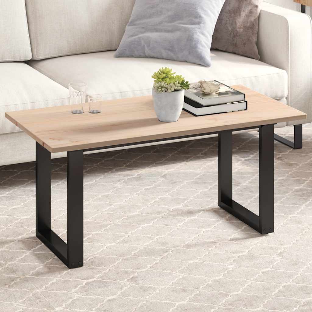 vidaXL bordplade 100x50x1,7 cm rektangulær massivt fyrretræ