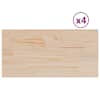 vidaXL lauaplaadid 4 tk, ristk&uuml;lik, 90x45x1,7 cm, m&auml;nnipuit