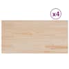 vidaXL lauaplaadid 4 tk, ristk&uuml;lik, 100x50x1,7 cm, m&auml;nnipuit