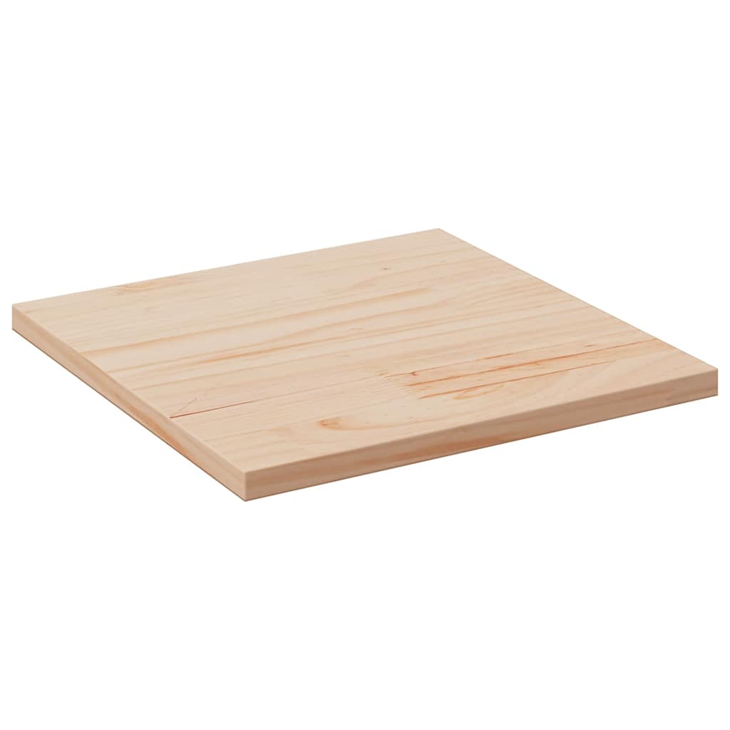 vidaXL Tafelblad vierkant 50x50x2,5 cm massief grenenhout bruin, foto 3
