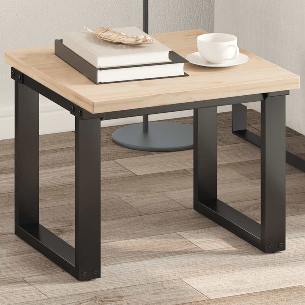vidaXL bordplade 50x50x2,5 cm firkantet massivt fyrretræ