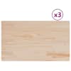 vidaXL lauaplaadid 3 tk, ristk&uuml;lik, 80x47x2,5 cm, m&auml;nnipuit