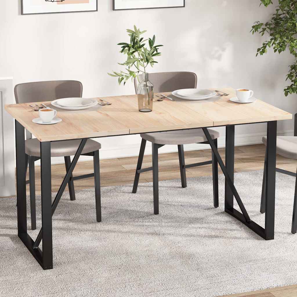 vidaXL bordplader 3 stk. 80x47x2,5 cm rektangulær massivt fyrretræ