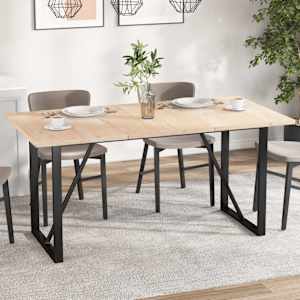 Mizna plošča 3 kosi 80x53x2,5 cm pravokotna trdna borovina