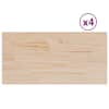 vidaXL lauaplaadid 4 tk, ristk&uuml;lik, 90x45x2,5 cm, m&auml;nnipuit