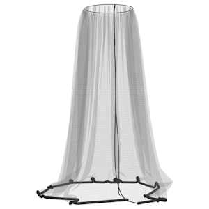 vidaXL S&auml;&auml;sev&otilde;rk Vihmavarjule 220 V&otilde;rk must &Phi;300x230 cm