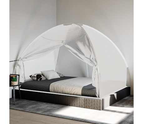 vidaXL Moustiquaire mongole avec portes 220 maille blanc 200x150x140cm
