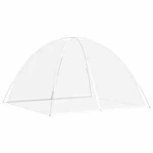 vidaXL s&auml;&auml;sev&otilde;rk Mongolia ustega 220 v&otilde;rk valge 200x200x135 cm