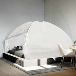 Komarnik mongolski z vrati 220 mreža bela 200x200x130 cm