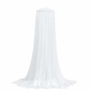 Moskytiéra nad postel 220 síťovina bílá 56 x 56 x 220 cm - obrázek 4
