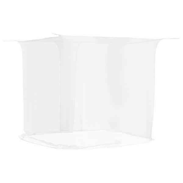 vidaXL rippuv s&auml;&auml;sev&otilde;rk 156 v&otilde;rgusilma valge 220x100x150 cm